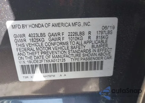 2019 Acura Ilx Premium Package/Technology Package from USA, damaged, VIN 19UDE2F7XKA012125